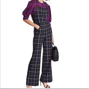 Zara plaid jumpsuit